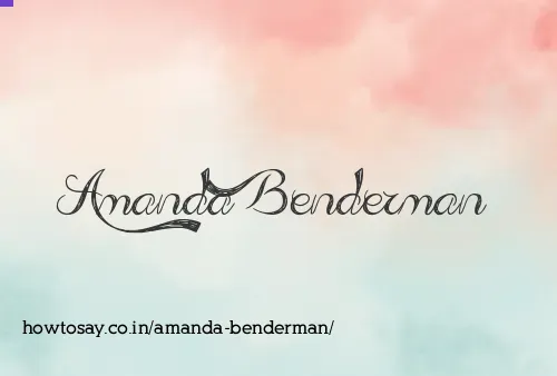 Amanda Benderman