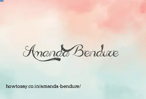 Amanda Bendure