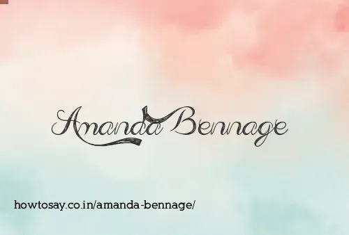 Amanda Bennage