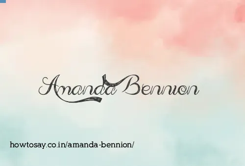 Amanda Bennion