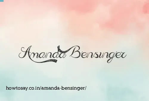 Amanda Bensinger