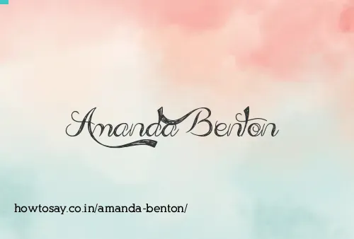 Amanda Benton