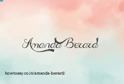 Amanda Berard