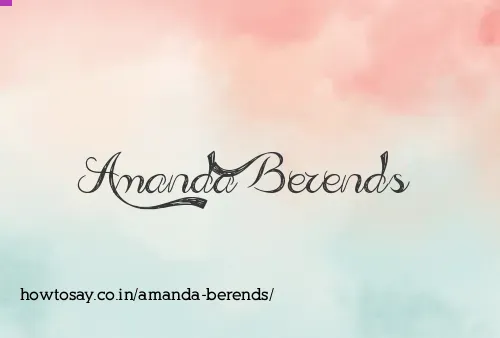 Amanda Berends