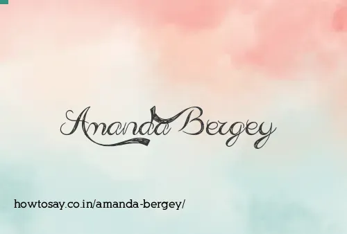 Amanda Bergey