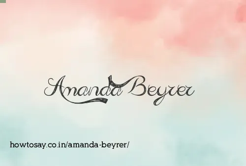 Amanda Beyrer