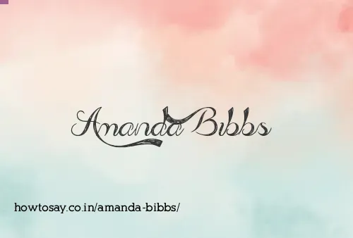 Amanda Bibbs