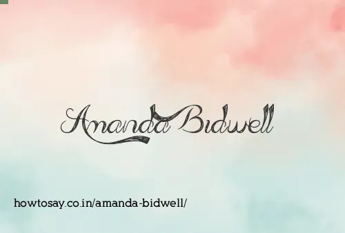 Amanda Bidwell