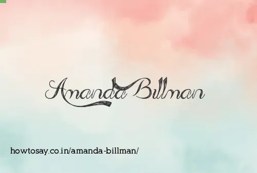 Amanda Billman