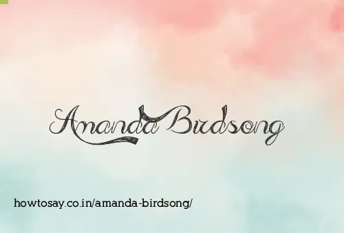 Amanda Birdsong