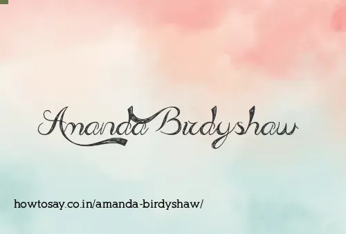 Amanda Birdyshaw