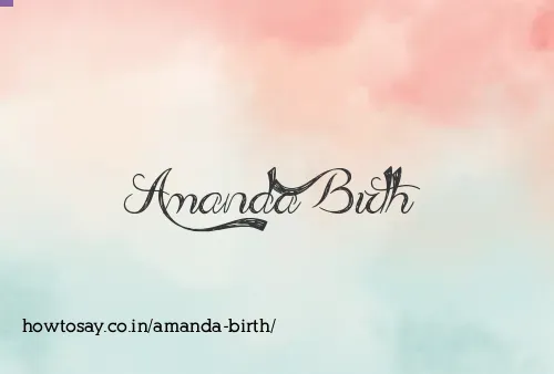 Amanda Birth
