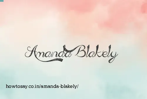 Amanda Blakely
