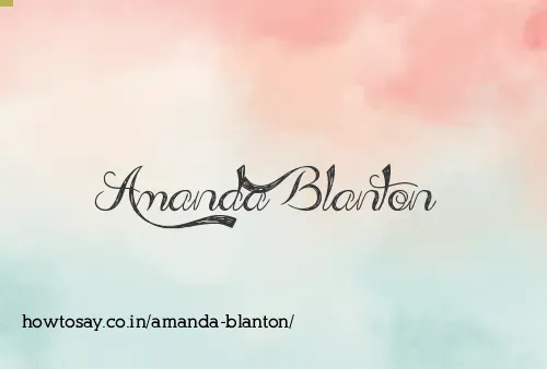 Amanda Blanton