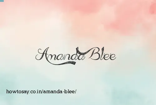 Amanda Blee