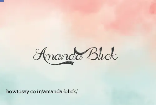 Amanda Blick