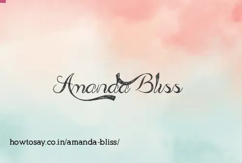 Amanda Bliss