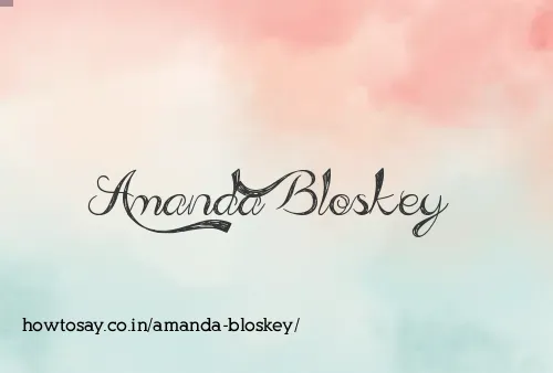 Amanda Bloskey