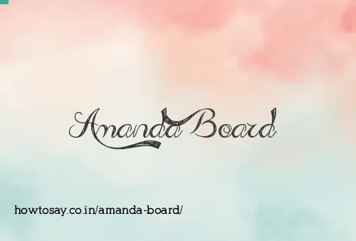 Amanda Board