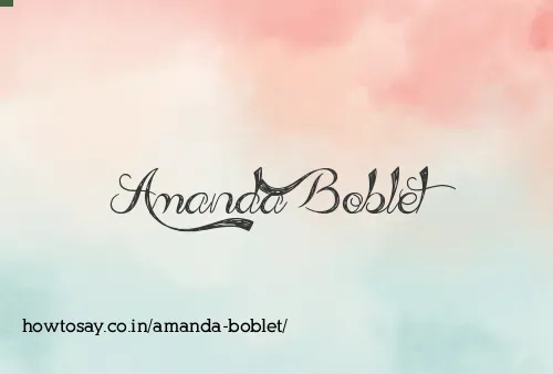 Amanda Boblet