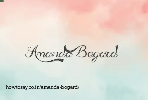 Amanda Bogard