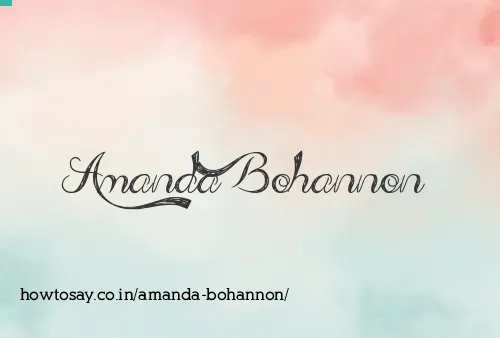Amanda Bohannon