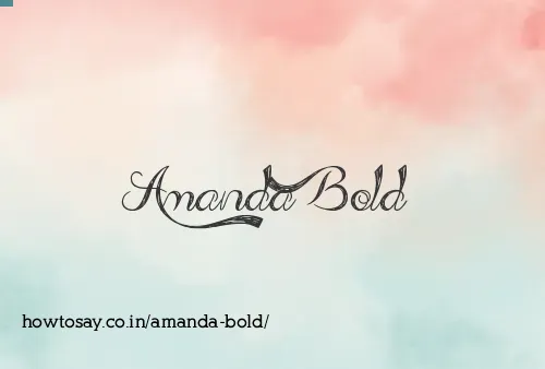 Amanda Bold