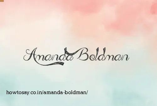 Amanda Boldman