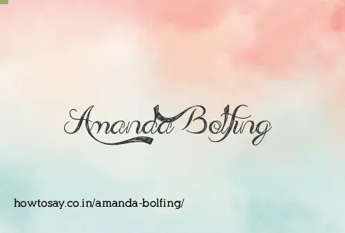 Amanda Bolfing
