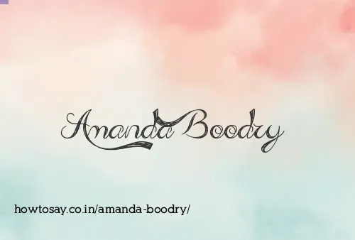 Amanda Boodry