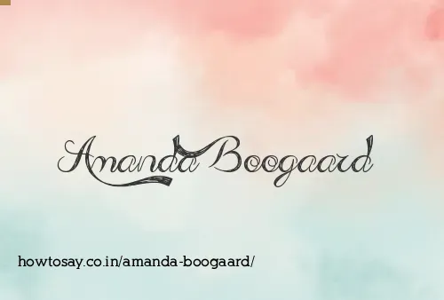 Amanda Boogaard