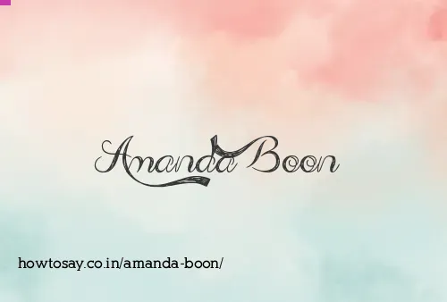 Amanda Boon
