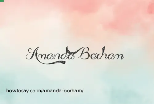 Amanda Borham