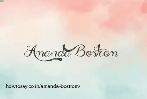 Amanda Bostrom