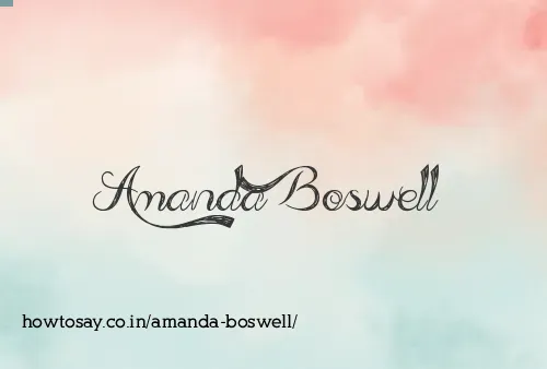 Amanda Boswell