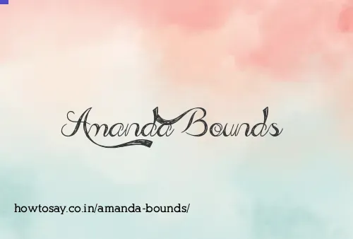 Amanda Bounds