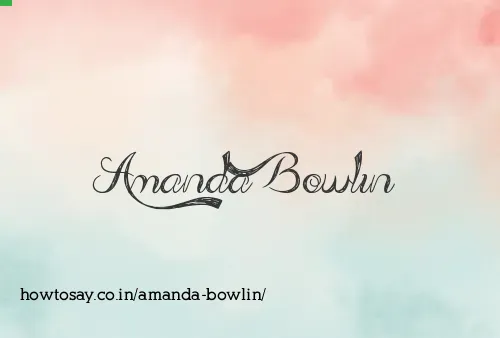 Amanda Bowlin