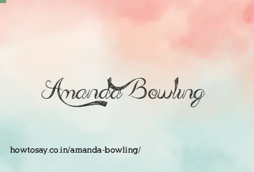 Amanda Bowling