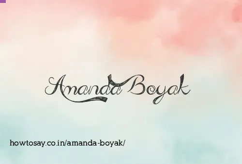 Amanda Boyak