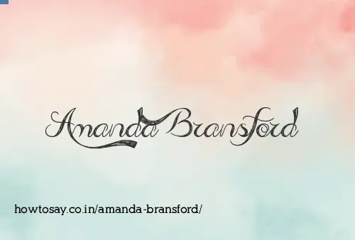 Amanda Bransford