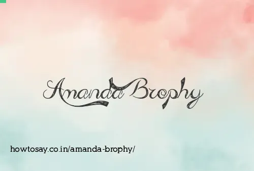 Amanda Brophy