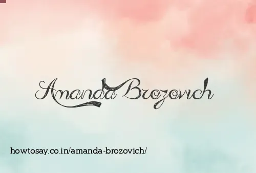Amanda Brozovich