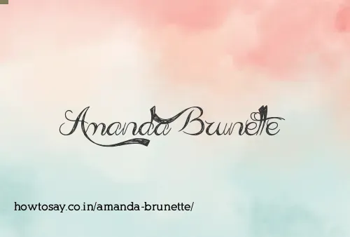Amanda Brunette