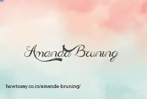 Amanda Bruning
