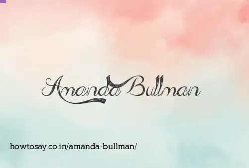 Amanda Bullman