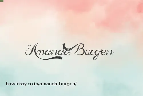 Amanda Burgen