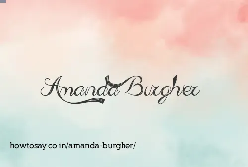 Amanda Burgher