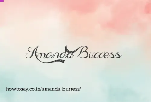 Amanda Burress