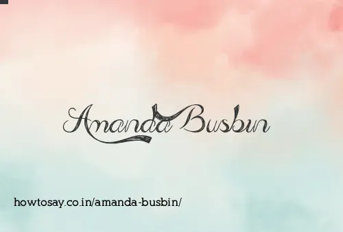 Amanda Busbin