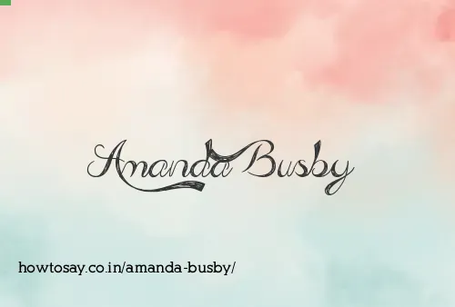 Amanda Busby